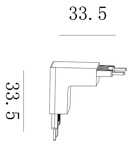 'Коннектор системы SLIM, CN-SLIM-WH-TL. Фото 2