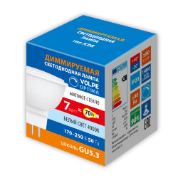 LED-JCDR-7W-4000K-GU5.3-FR-DIM-SLS Лампа светодиодная, диммируемая, Форма JCDR, матовая, Белый свет 4000K