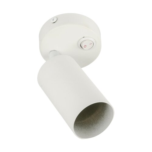 DLC-S620 GU10-B WHITE Светильник декоративный накладной, серия Sotto, Без лампы, цоколь GU10, Выкл, на корпусе, Металл, Белый, TM Fametto - фото 2