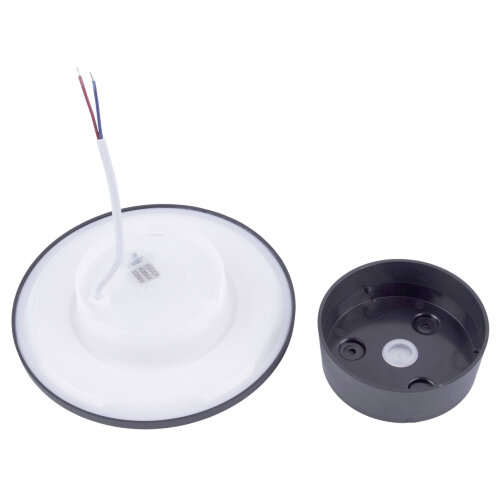 ULU-P35R-15W-3000K+4000K+6500K-D22 IP65 BLACK Светильник светодиодный уличный, Архитектурный накладной, С переключателем цвета свечения, Теплый3000K-Белый4000K-Дневной6500K, Диаметр 22 см, Корпус черный, TM Uniel - фото 3