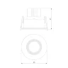 Светильник встраиваемый светодиодный 7W 4000 белый 25096/LED - фото 5