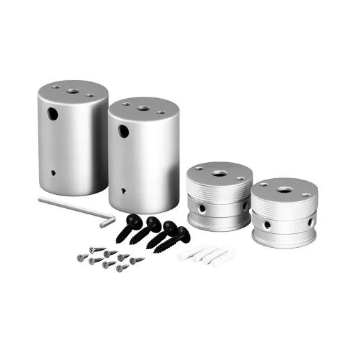 Набор для двухстороннего накладного монтажа Nemo D25 серебро (Серебро) - фото