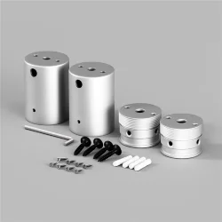 Набор для двухстороннего накладного монтажа Nemo D25 серебро (Серебро)