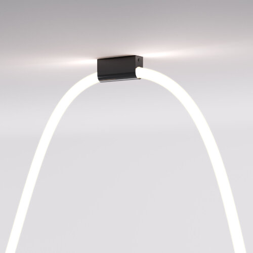 Накладные крепления для круглого гибкого неона Full light черный - фото 1