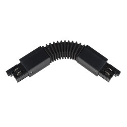 UBX-A24 BLACK 1 POLYBAG Соединитель для шинопроводов, Гибкий, Трехфазный, Цвет черный, Упаковка полиэтиленовый пакет.