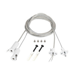 Подвес токопроводящий ARL-2х2m Set WHITE (Pad 15х2mm, 2х20AWG) (Arlight, провод 2х0.5) 043324