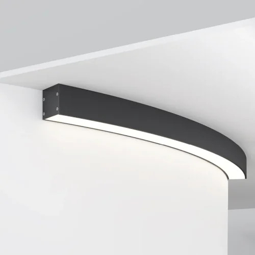 Радиусный профиль 35x35 Ø1500мм 1/8 круга черный (Черный) - фото 2