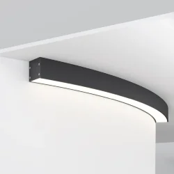 Радиусный профиль 35x35 Ø1500мм 1/8 круга черный (Черный)