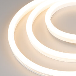 Светодиодная лента герметичная WAVE-SIDE-А120-12х25mm 230V Warm3000 (12 W/m, IP67, 50m, wire х2) (Arlight, Грибовидная форма) 051933