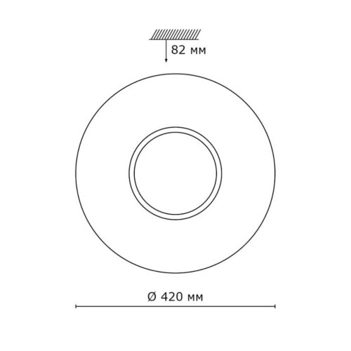 Настенно-потолочный светильник «Sonex» 2048/DL, серия: VISMA (накладной). Фото 2.