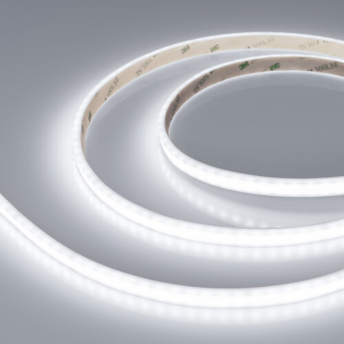 Светодиодная лента герметичная RTW-PSW-A120-10mm 24V White6000 (9.6 W/m, IP67, 2835, 5m) (Arlight, 5 лет) - фото 1