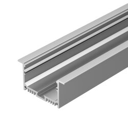 Профиль с экраном SL-LINIA62-F-2500 ANOD+OPAL (Arlight, Алюминий) 020470