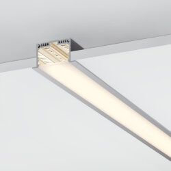 Профиль с экраном SL-LINIA62-F-2500 ANOD+OPAL (Arlight, Алюминий) 020470