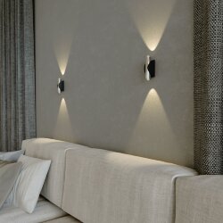 Настенный светодиодный светильник Steel LED черный/сталь 40109/LED чёрный/сталь