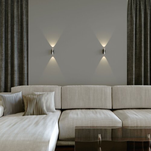 Настенный светодиодный светильник Steel LED черный/сталь - Фото 3