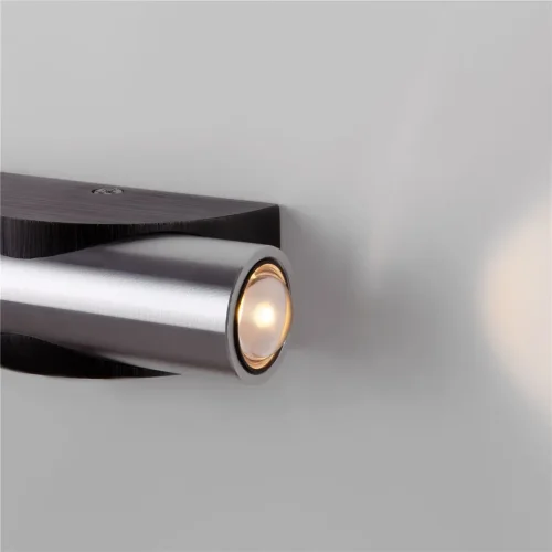 Настенный светодиодный светильник Steel LED черный/сталь 40109/LED чёрный/сталь - фото 4