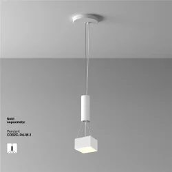 Потолочный светильник Зон / Zon 12 Вт 3000 К 120° (Белый) C032CL-12W3K-SQ-W