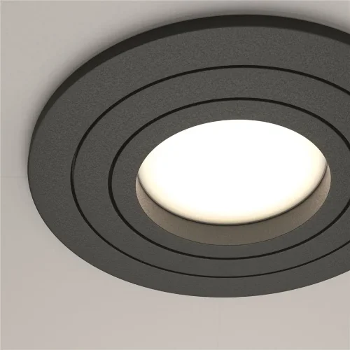 Встраиваемый светильник Atom GU10 10Вт (Черный) - фото 4