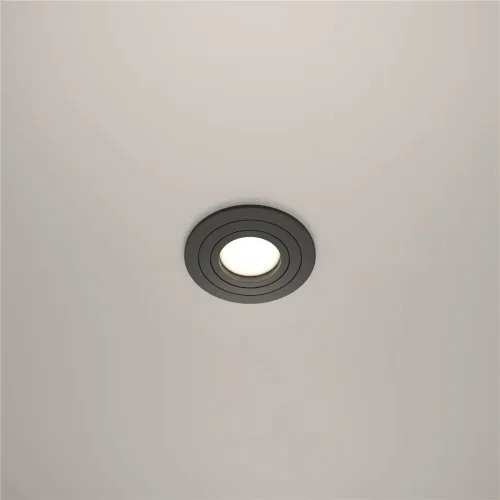 Встраиваемый светильник Atom GU10 10Вт (Черный) - фото 5