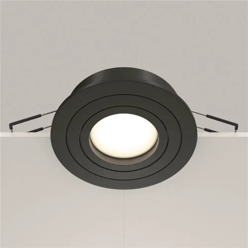 Встраиваемый светильник Atom GU10 10Вт (Черный) - фото 6