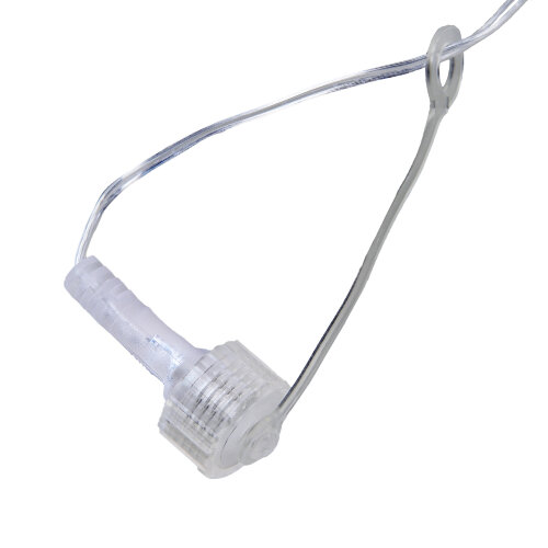 ULD-B10008-480-TTK WARM WHITE IP44 Бахрома светодиодная с эффектом мерцания, 10м, Соединяемая, 480 светодиодов, Теплый белый свет, Провод прозрачный - фото 4