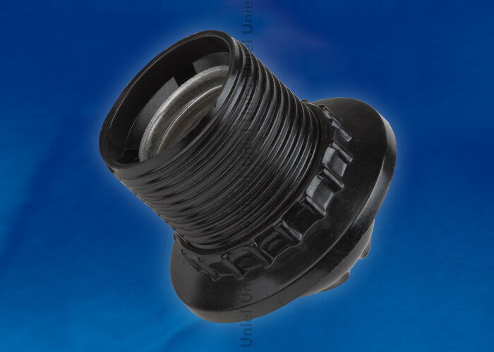 ULH-03-E27R-Bakelite Патрон подвесной с кольцом. Карболитовый. Цоколь Е27 - фото