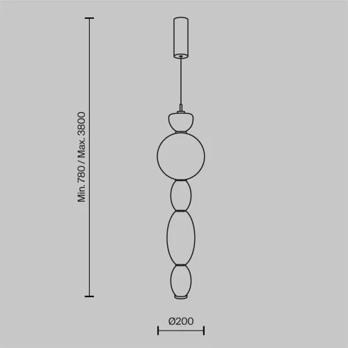 Подвесной светильник Обожание / Adore 3000К 17Вт (Латунь) MOD297PL-L17BS3K - фото 7