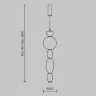 Подвесной светильник Обожание / Adore 3000К 17Вт (Латунь) MOD297PL-L17BS3K - фото 7