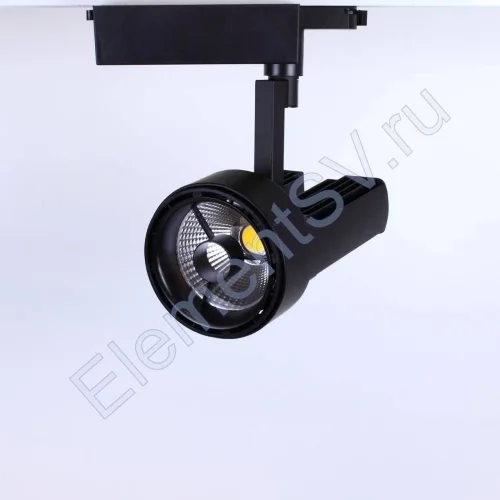Светодиодный светильник трековый JH-GDD 2L PX66 (50W, 220V, black body, 30deg, warm white) - фото.