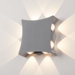 Уличный настенный светодиодный светильник 1631 TECHNO LED серый 1631 TECHNO LED серый (051824)