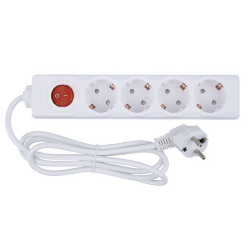 S-GCU4-1.5B WHITE Удлинитель серии Ultra, шнур 1.5м., 4 гнезда, 16A, с-з, Белый, TM Uniel - фото 4