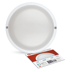 Светильник светодиодный герметичный СПП-КРУГ 12Вт 230В 6500К 960Лм IP65 IN HOME