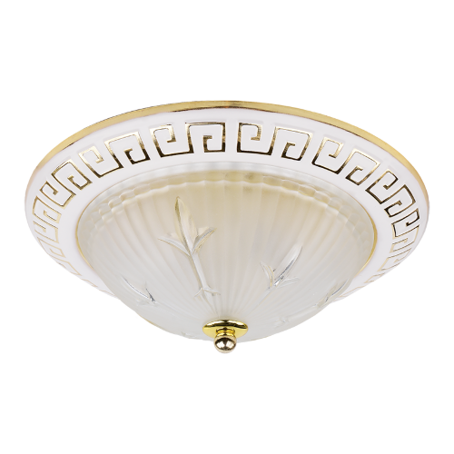 Светильник потолочный LUMIN'ARTE OREON01 E27 2х60W, 280х280х100мм, металл/стекло матовое - фото.