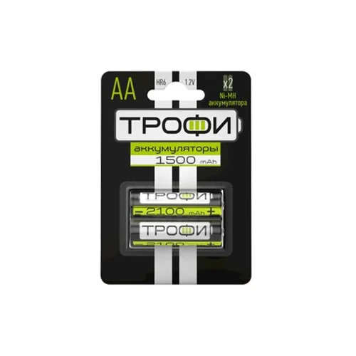 Аккумулятор AA/HR6 1500мА.ч HR6-2BL (блист.2шт) Трофи Б0019500 - фото 2