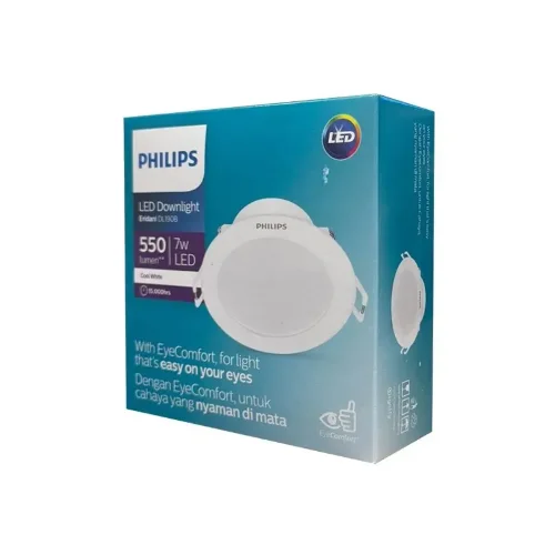 Светильник светодиодный встраиваемый 7W/4000K | D-115 H-35 | Eridani DL190B LED6 D100 | - PHILIPS. Фото 4