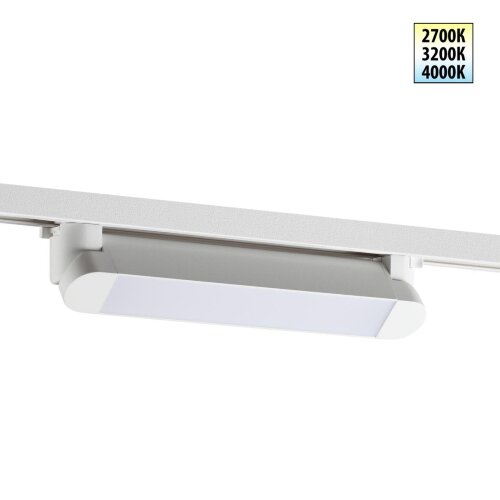 Светильник однофазный двухжильный трековый светодиодный с переключателем цветовой температуры «Novotech» 359793, серия: ITER. Фото 1.