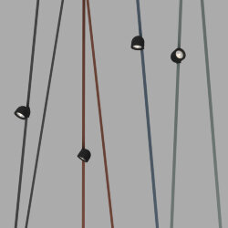 Поворотный светильник для трека-ремня Belty Smart, серия Spot, со светодиодом, D100*H107мм, 48V DC, 12W, RA90, 38°, 2700-6000K, IP20, черный, алюминий, Denkirs DK5640-BK