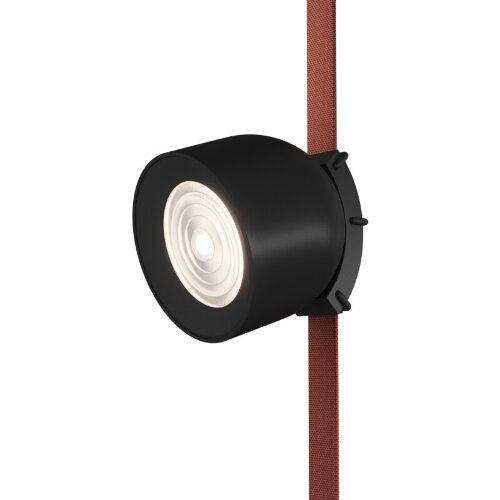 DK5640-BK Поворотный светильник для трека-ремня Belty Smart, серия Spot, со светодиодом, D100*H107мм, 48V DC, 12W, RA90, 38°, 2700-6000K, IP20, черный, алюминий. Фото 5