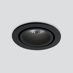 Встраиваемый светодиодный светильник Nulla 7W 4200K черный 15267/LED (055722)