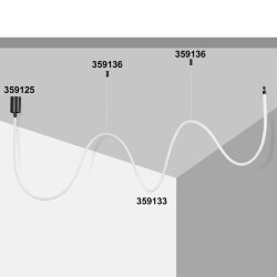 База для накладного монтажа светильников 359128-359133 «Novotech» 359125, серия: RAMO