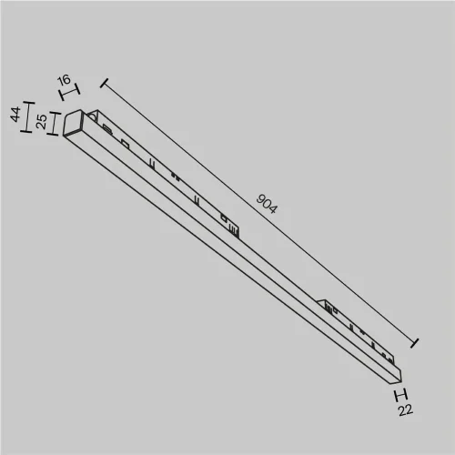 Трековый светильник Basis Exility 2700-6000K 30Вт 120° Dim Dali2 (Черный) - фото 2