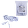 UCX-PT2-T70-300-B WHITE 1 STICKER Провод для подключения светильника ULT-P7x к сети 220В, 300 см, с кнопкой включения, Белый - фото 3