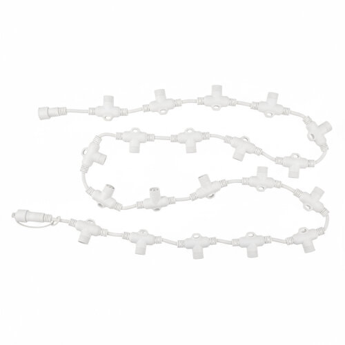 UCX-F90 T20-2M-WH Провод-шина для гирлянд серии F90PRO, 2м, 20 Т-коннекторов, шаг 10см, Статика-мерцание, IP67, Белый, TM Uniel - фото 2