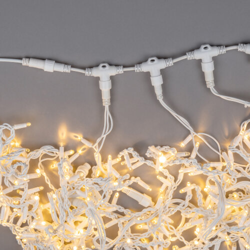 UCX-F90 T20-2M-WH Провод-шина для гирлянд серии F90PRO, 2м, 20 Т-коннекторов, шаг 10см, Статика-мерцание, IP67, Белый, TM Uniel - фото 9