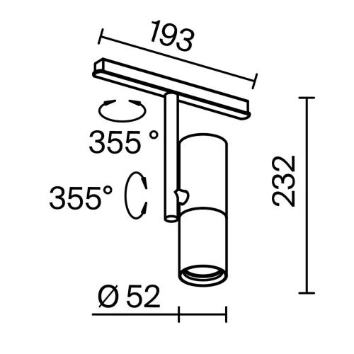 Трековый светильник Элти / Elti Exility 2700-6000K 12Вт 36° Dim Smart (Черный) TR005-4-12W-DS-BW - фото 10