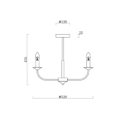 Люстра Freya FR4013CL-05GB (Черный с Золотом) FR4013CL-05GB