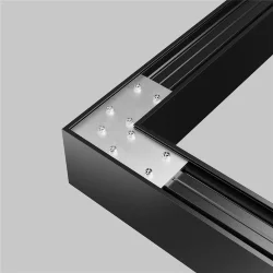 Соединитель угловой для накладного шинопровода Gravity (Серебро)