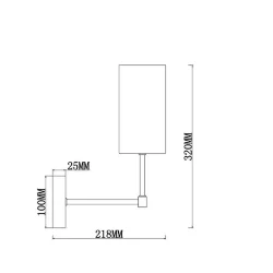 Настенный светильник (бра) Freya FR5184WL-01BS (Латунь)