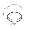Потолочный светильник Блик / Glare 7 Вт 3000 К 120° IP 44 (Латунь) C127CL-L7W3K-BS - фото 5