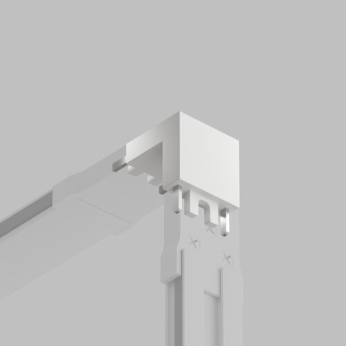 TR5212-WH Угловой соединитель 90° стена-потолок, для трека Air, серия Base, белый, пластик. Фото 2